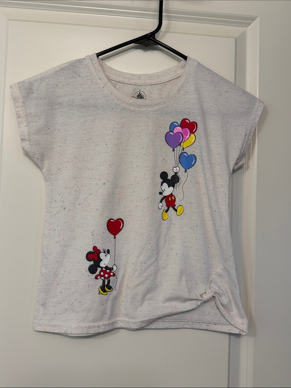 🎈 Kids 7- Disney Confetti Birthday Balloon Tshirt with Minnie & Mickey! 🎈